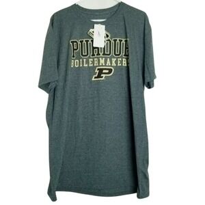Purdue NWT Boilermakers Gray T-Shirt Main Gate NCAA College 2XL School‎ Sports